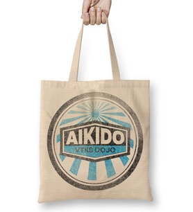 Logo Distress Aıkıdo Bez Çanta Uzun Saplı