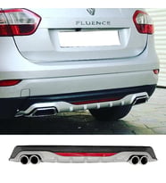 Renault Fluence Gri Difüzör Difizör Yuvarlak Egzoz Görünüm Reflektörlü