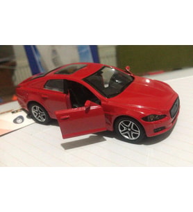 Oyuncak Metal Model Araba Açılır Kapı 1/36 Çek Bırak Kırmızı Mustang
