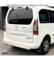 Citroen Berlingo ABS Krom Stop Çerçevesi 2 Parça 2012-2018 Arası (Gümüş)