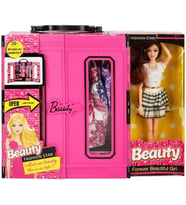 Beauty Bebekli Elbiseli Aksesuarlı Gardrop 30 Parça, Çok Renkli