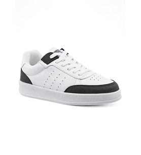 Khayt Cool Force Çocuk Sneaker Günlük Spor Ayakkabı (Beyaz-Füme)