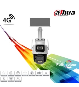 DAHUA 3+3MP PT Speed Dome WizColor 4G Solar IP Kamera IPC-PTS2649C-3E3Z-4GB20