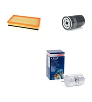 Bosch Filtre Bakım Seti Volkswagen Golf 4 1.8 Benzin 1998-2003 Hava + Yağ f. + Yakıt Filtre Bosch