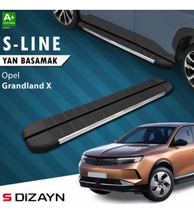 S-Dizayn Opel Grandland 2 Hybrid Benzinli S-Line Krom Yan Basamak 193 Cm 2024 Üzeri A+ Kalite