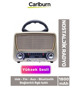 Güneş Enerjili Yüksek Sesli Retro Nostalji Bluetooth Usb Sd Kart Radyo Mp3 Player Müzik Kutusu