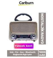 Güneş Enerjili Yüksek Sesli Retro Nostalji Bluetooth Usb Sd Kart Radyo Mp3 Player Müzik Kutusu