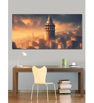 Kanvas Tablo Galata Kulesi Ve İstanbul Işıkları