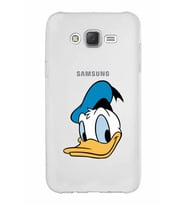 Samsung Galaxy J7 Core Kapak Donald Duck Tasarımlı Şeffaf Silikon Kılıf