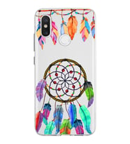 PrintiFy Xiaomi Mi 8 ile Uyumlu 1mm Slim Fit Nazar Boncuğu 6 Baskılı Şeffaf  Kılıf