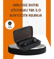 Bluetooth V5.0 Parmak Dokunmatik Kontrol Kablosuz Kulaklık Şarj Kutulu Model (Çok Renkli)