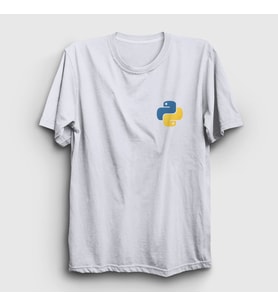 Presmono Unisex Beyaz Logo Python Developer Yazılımcı T-Shirt 336327tt (Beyaz)