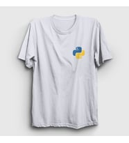 Presmono Unisex Beyaz Logo Python Developer Yazılımcı T-Shirt 336327tt (Beyaz)