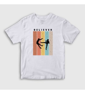Presmono Unisex Çocuk Beyaz Believer Imagine Dragons T-Shirt 395098tt