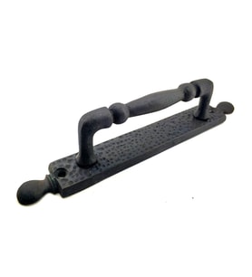 Antika Tarz Dekoratif Pirinç Misket Çekme Kapı Kolu - 223x33 Mm, Oksit