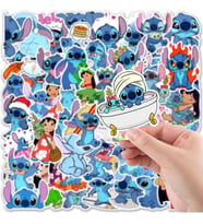 Lexroo Stitch Seri 2 Defter Suluk Laptop Notebook Tablet Telefon Kılıf Sticker Seti