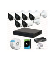 Provzen Dahua 6 Kameralı IP 1080P Gece Görüşlü Güvenlik Kamerası