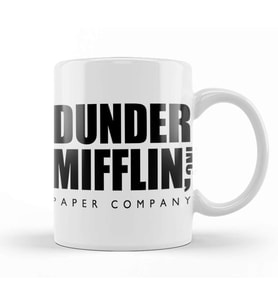 Dunder Mifflin World's Best Boss The Office Tv Show Kupa Bardak Porselen