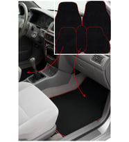 Toyota Corolla Efsane Kasa (1992–1998) Uyumlu 5 Parça Kırmızı Kenarlı Oto Halı Paspas Seti