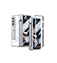 Samsung Galaxy Z Fold 4 Uyumlu Kılıf Zore Kıpta Standlı Kalem Bölmeli Kapak