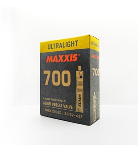 Maxxis 700x23-32C Ultralight 74 Gr İnce Sibop İç Lastik  FV60mm (Siyah)