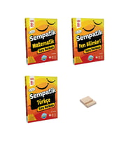 LGS 8. Sınıf Sempatik Matematik Fen Bilimleri ve Türkçe Soru Bankası 3lü Set