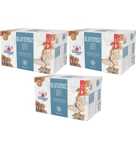 Sinangil Glutensiz Un 15KG (15000GR) Kutu Çölyak Diyetine Uygun (3PK*5Kg)