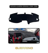NİSSAN ALMERA EKRANLI 2000-2006TORPİDO KORUMA HALISI SİYAH KENAR