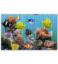 Cakapuzzle Deniz Akvaryumu ve Rengarenk Balıklar Puzzle Yapboz MDF (Ahşap) (120 Parça)