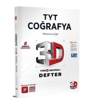 3D TYT Coğrafya Defter Video Destekli