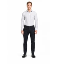 Siyah Pamuklu Yandan Cepli Casual Slim Fit Chino Pantolon 1003235117
