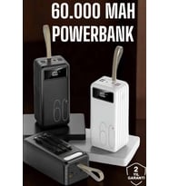 Powerbank 60.000 MAH Dijital Göstergeli 4 Portlu Taşınabilir