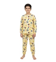 Erkek Çocuk Baskılı Pijama Takım BGL-ST05257 (Sarı)