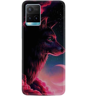 Vivo Y11S Y21S Y20 Y20S Y70 Kılıf Desemli Silikon Wolf and Moon 1380