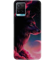 Vivo Y11S Y21S Y20 Y20S Y70 Kılıf Desemli Silikon Wolf and Moon 1380