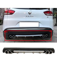 Renault Clio Mk4 SportTourer SW Gri Difüzör Çiftli Yuvarlak Egzoz Görünümlü D Tip Difizör 2012-2019