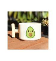 Avokado Baby Baskılı Beyaz T Kulp Kupa Bardak
