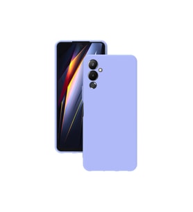 Tecno Pova 4 Kılıf Kamera Korumalı Silikon Rubber Arka Kapak (Lila)