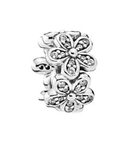 Nur Silver Sıralı Papatya Gümüş Charm NUR-BL09790