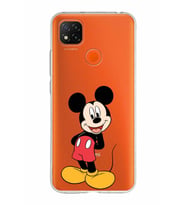Xiaomi Redmi 9C Uyumlu Kapak Mickey Mouse Tasarımlı Şeffaf Silikon Kılıf