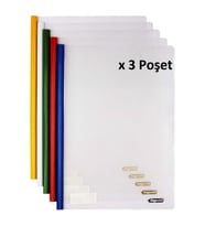 Bigpoint Sıkıştırmalı Rapor Dosyası 7mm - 5 Renk x 3 Poşet