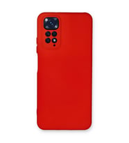 Xiaomi Redmi Note 11 Kılıf Nano İçi Kadife Silikon - Kırmızı