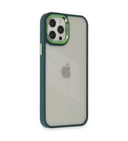 Apple İphone 12 Pro Max Kılıf Dora Kapak - Haki Yeşil