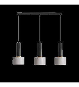Rsylight Retro Metal Masa Üstü Dekoratif Rustik 3 Lü Siyah Beyaz Sıralı Avize