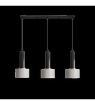 Rsylight Retro Metal Masa Üstü Dekoratif Rustik 3 Lü Siyah Beyaz Sıralı Avize