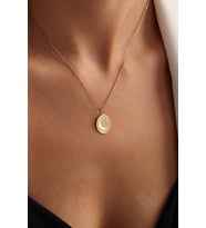 Kişiye Özel Yıldız Detaylı Hilal Model Kolye 925K Gümüş (Gold)