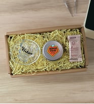 BK Gift Kişiye Özel İsimli DTF Baba Temalı Cam Kahve Fincanı & Türk Kahvesi & Gümüş Metal Kutuda Mum Hediye Seti-2, Babaya Hediye, Babalar Günü Hediyeleri