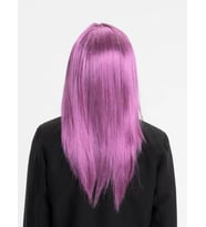 Nessiworld Rose Pembe Renk Düz Kesim Uzun Parti Peruğu Takma Saç