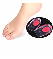 Silikon Topuk Dikeni Yastığı Tabanlık KIRMIZI Boy Uzatıcı Gizli Topuk Koruyucu 