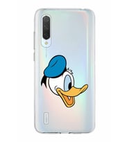 Xiaomi Mi 9 Lite Uyumlu Kapak Donald Duck Tasarımlı Şeffaf Silikon Kılıf